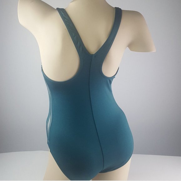 Swimsuit with matching Cap, Green New, MEDIUM - Picture 4 of 13